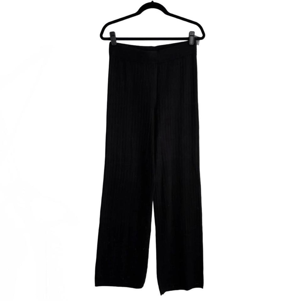 Abercrombie & Fitch Black Ribbed Knit Pants Trousers Comfy Lounge Sweatpants NWT